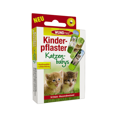 WUNDmed Kinderpflaster Katzenbabys-Motive Inhalt 10 Stueck bei Outaway.de