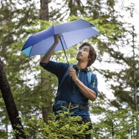 Euroschirm Trekking-Regenschirm light trek ultra hellblau