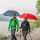 Euroschirm Trekking-Regenschirm Swing handsfree olivgruen