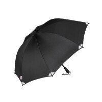 Euroschirm Trekking-Regenschirm Swing handsfree schwarz (mit Reflektoren)