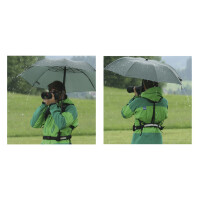 Euroschirm Trekking-Regenschirm telescope handsfree olivgrün
