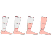 Wrightsock ESCAPE, Crew, Turquoise-Strips L