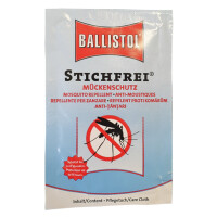 Ballistol Stichfrei Insektenschutz Pflegetuch Sachet