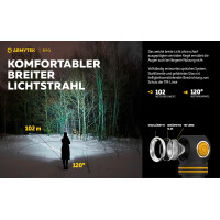 Armytek Elf C1 Taschenlampe / Stirnlampe mit USB-C kalt (1000 lm)