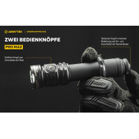 Armytek Dobermann Pro Max kalt-weiß, 3000 Lumen, 460 Meter Leuchweite