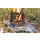FENNEK Hobo Steckvariante Basic aus Edelstahl steht brennend auf einer Wiese